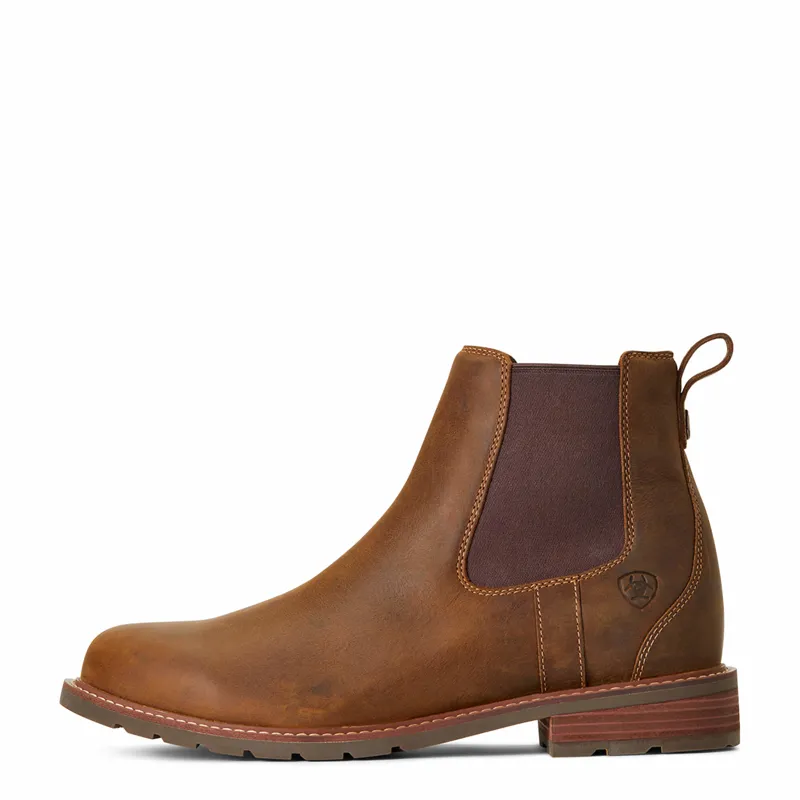 Ariat Ladies Wexford Waterproof Chelsea Boot in Weathered Brown